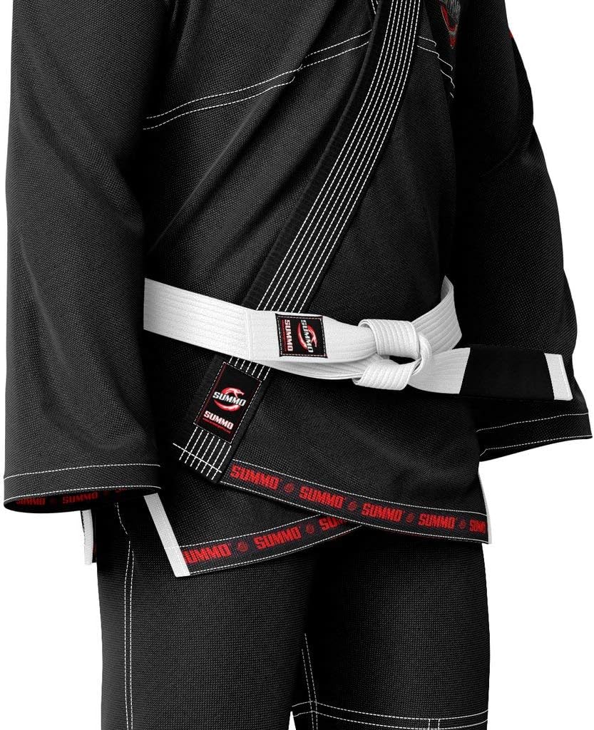 Premium Puerto Rican Black Sublimation Brazilian Pearl Weave Jiu Jitsu Gi - Built in Rash Guard - with Lining (BJJ GI)