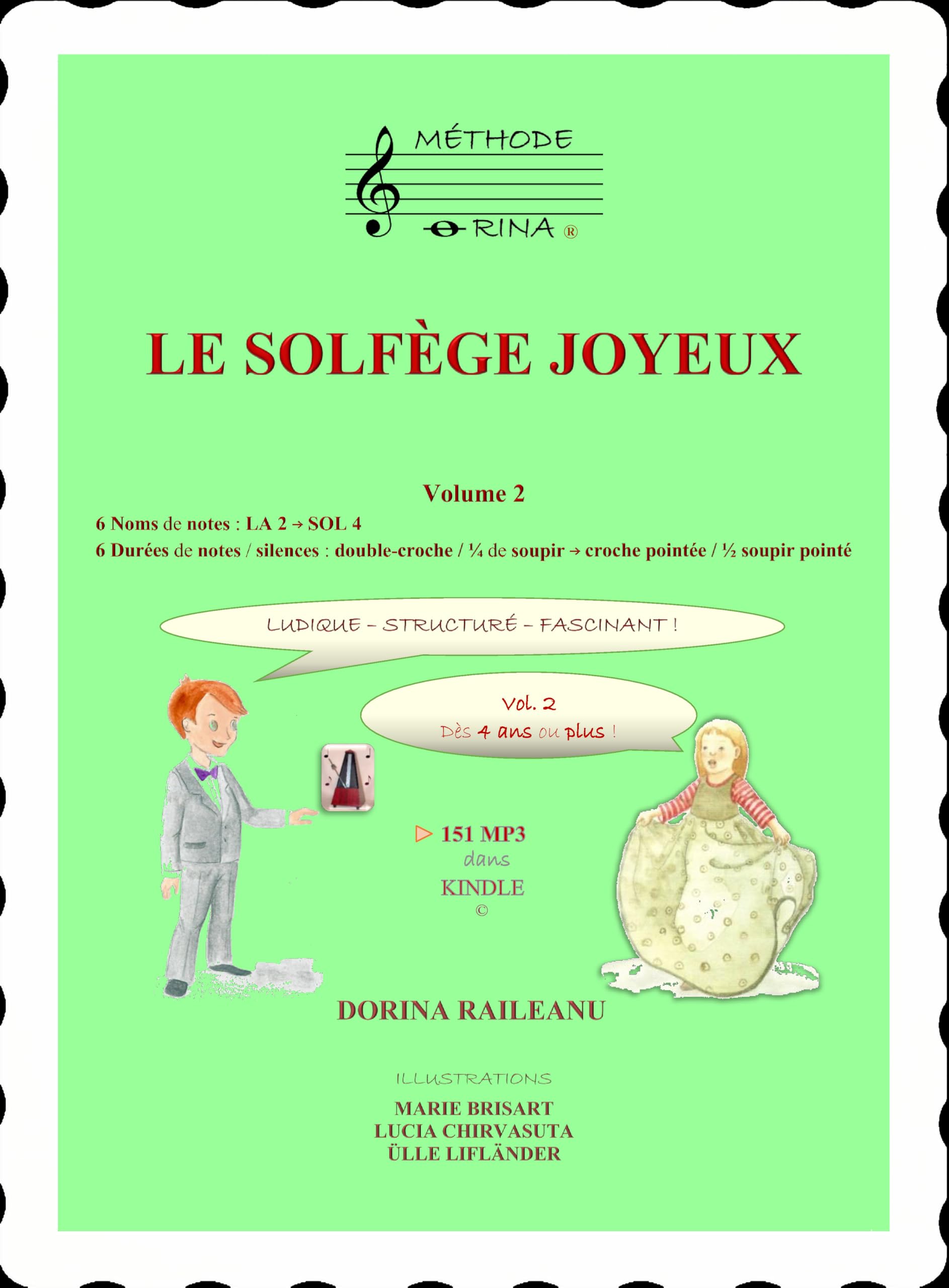 LE SOLFÈGE JOYEUX Volume 2 méthode solfège enfant double-croche et noire
