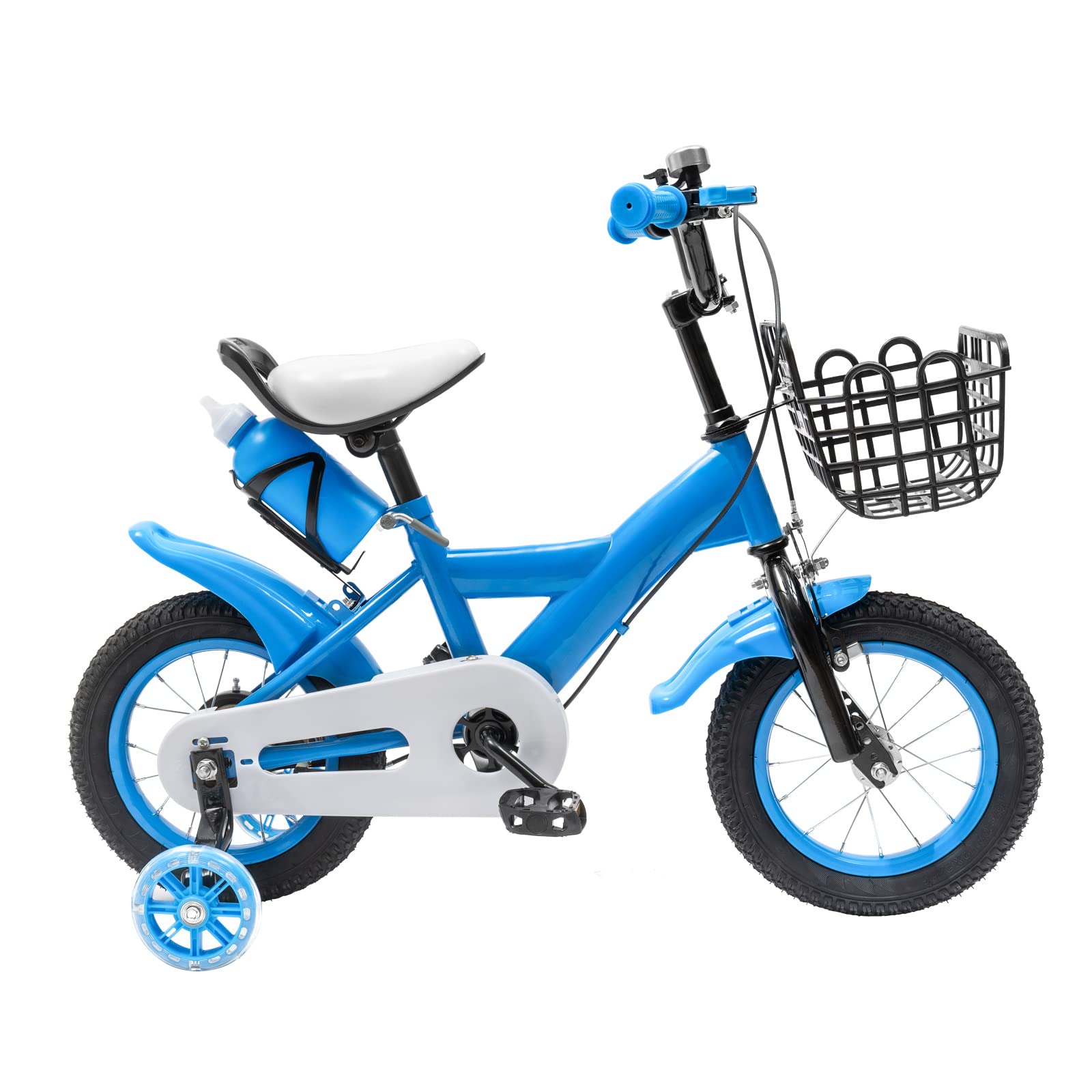 Jerool 12 inch Bike for 2-4 Year Olds, Toddler Bicycle with Brakes & Bottle; Adjustable Seat & Handlebar; Front & Rear Brakes Give Parents Peace of Mind; For Gardens, Beaches or Bike Lanes