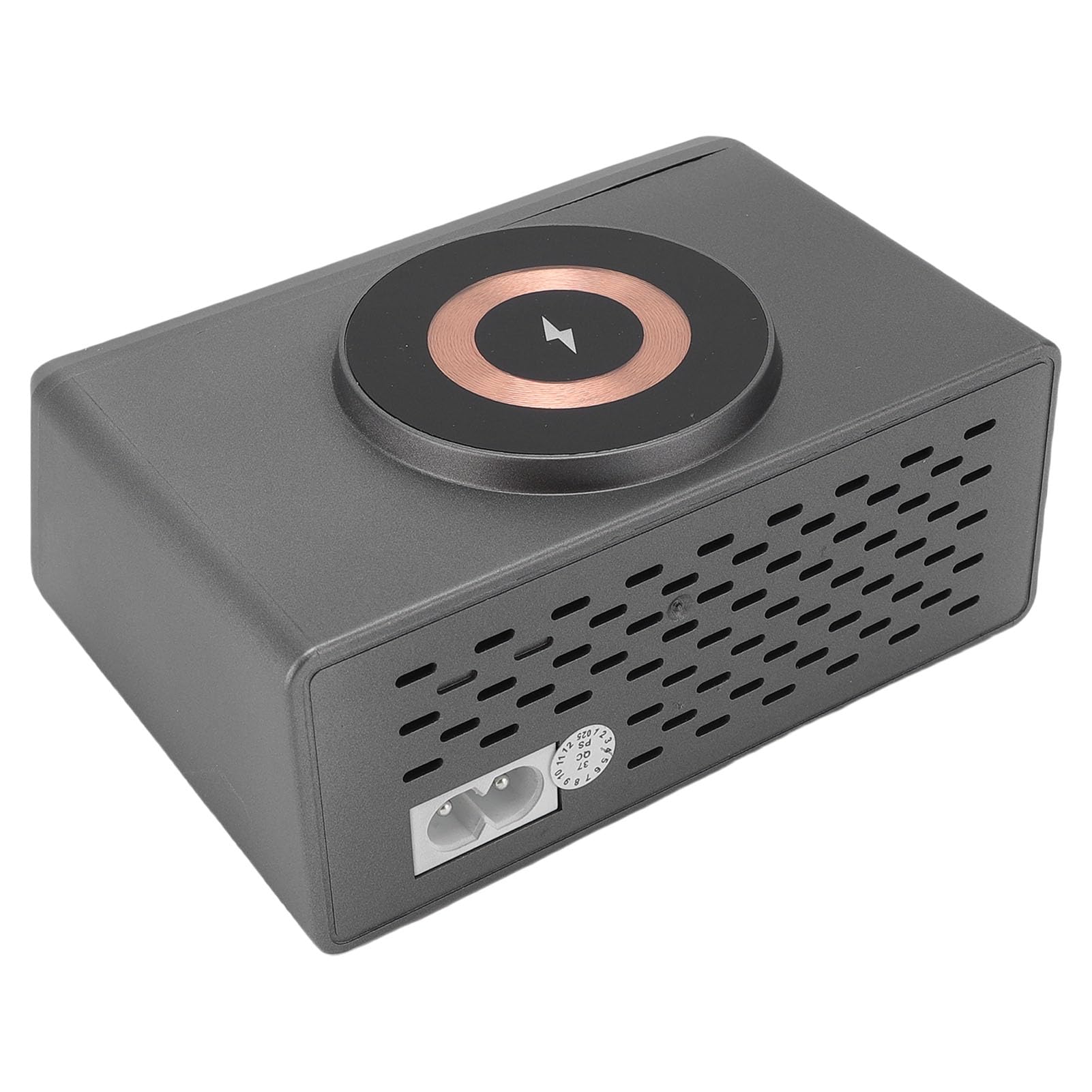 Stazione di Ricarica, Caricabatterie Tavolo 140W con Display LCD, Multiporta con PD da 65W, QC3.0, Ricarica Wireless Magnetica 15W, Supporta 9 (Spina europea)