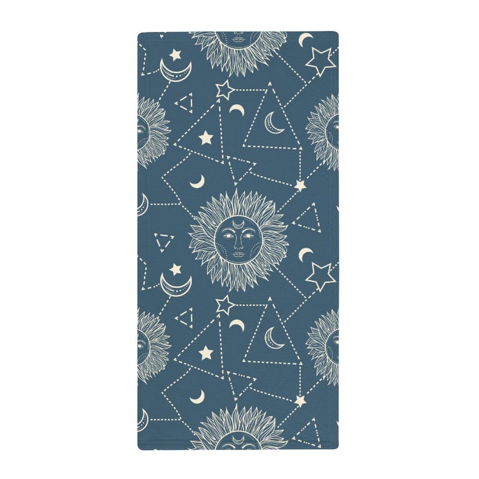 Serviette De Sport CALME - Motif Camouflage Étoiles Boho - 20 X 39 Pouces - Polyester Absorbant - Neuf