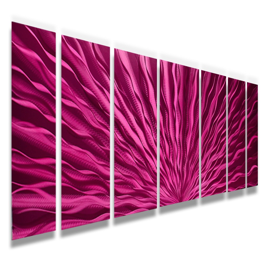 DV8 Studio Vibration Pink Large Metal Wall Art