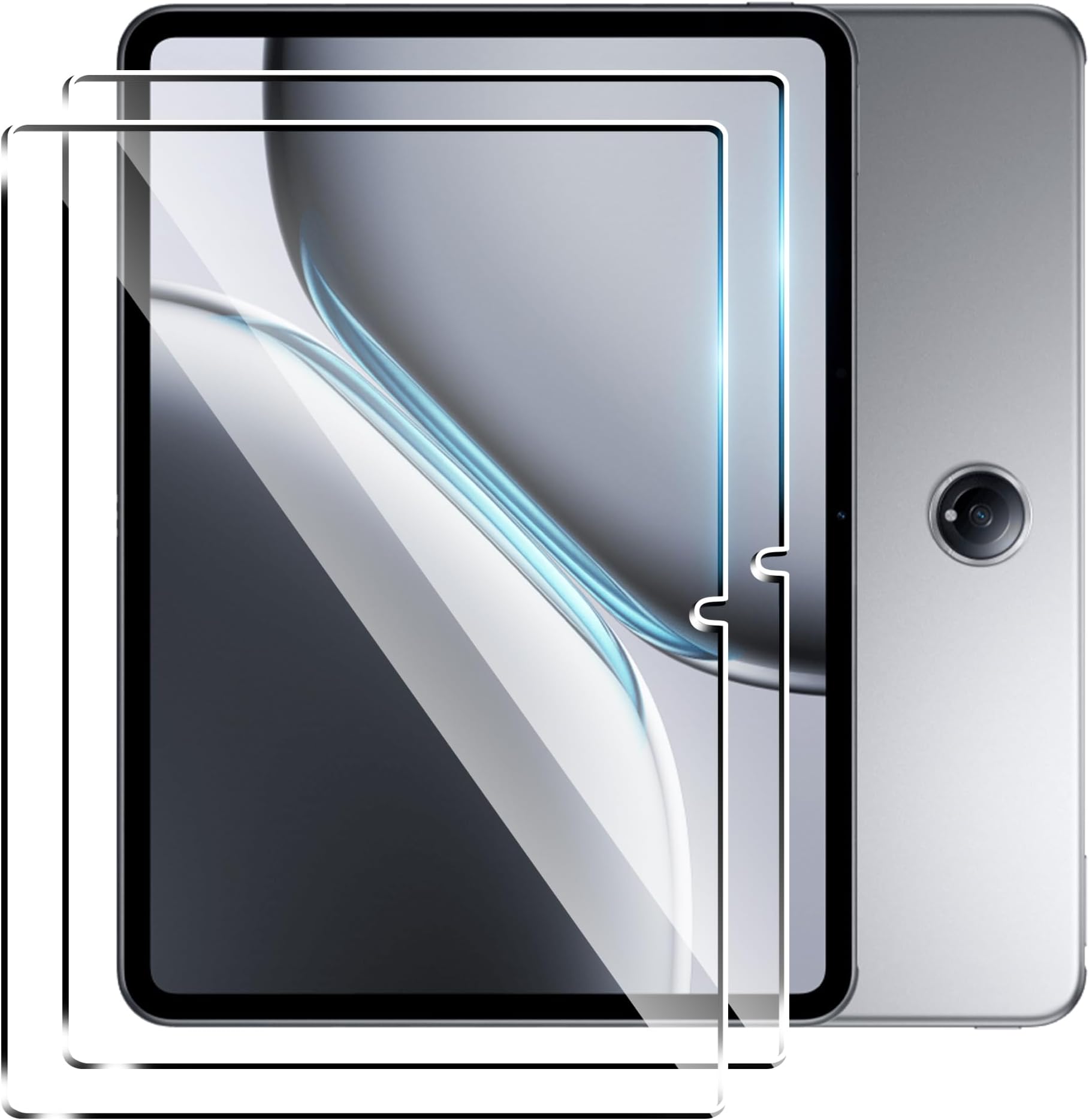 【2 pack for OnePlus Pad 2 Screen Protector 12.1 inch, 9H Hardness, Case Friendly, Anti-Fingerprint, Anti-Scratch, Tempered Glass Compatible with Oneplus pad 2 12.1"