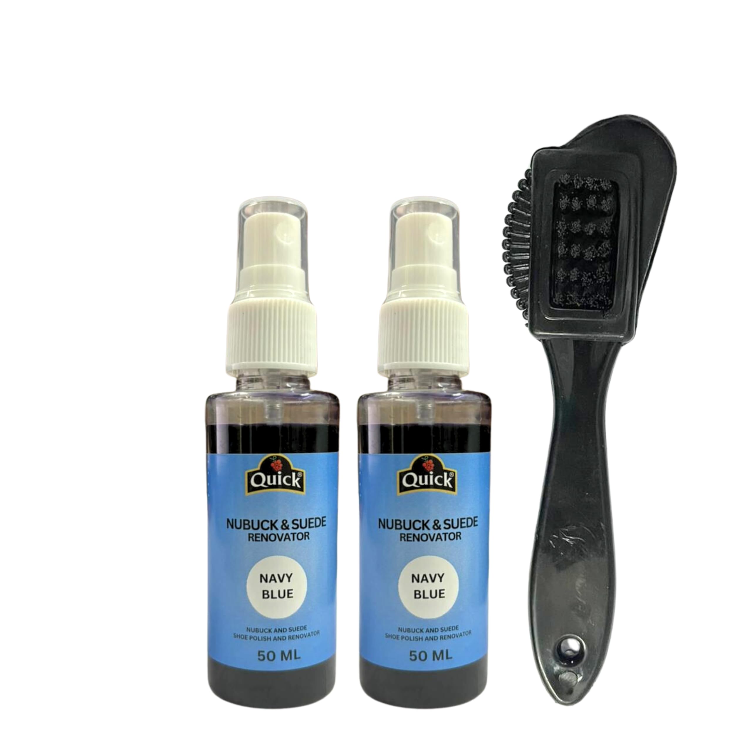 Quick Nubuck and Suede Shoe Polish | Color - Navy Blue | Pack 2 x 50 ML | Nubuck and Suede Renovator (B0D3Z4WDQN) Amazon Price History, Amazon Price Tracker
