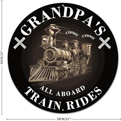 Miniatura 10 de MISSUYSA Letrero de aluminio con la flecha izquierda con texto en inglés "To Trains Arrow Left Tin Station" (Estación de tren), decoración de pared