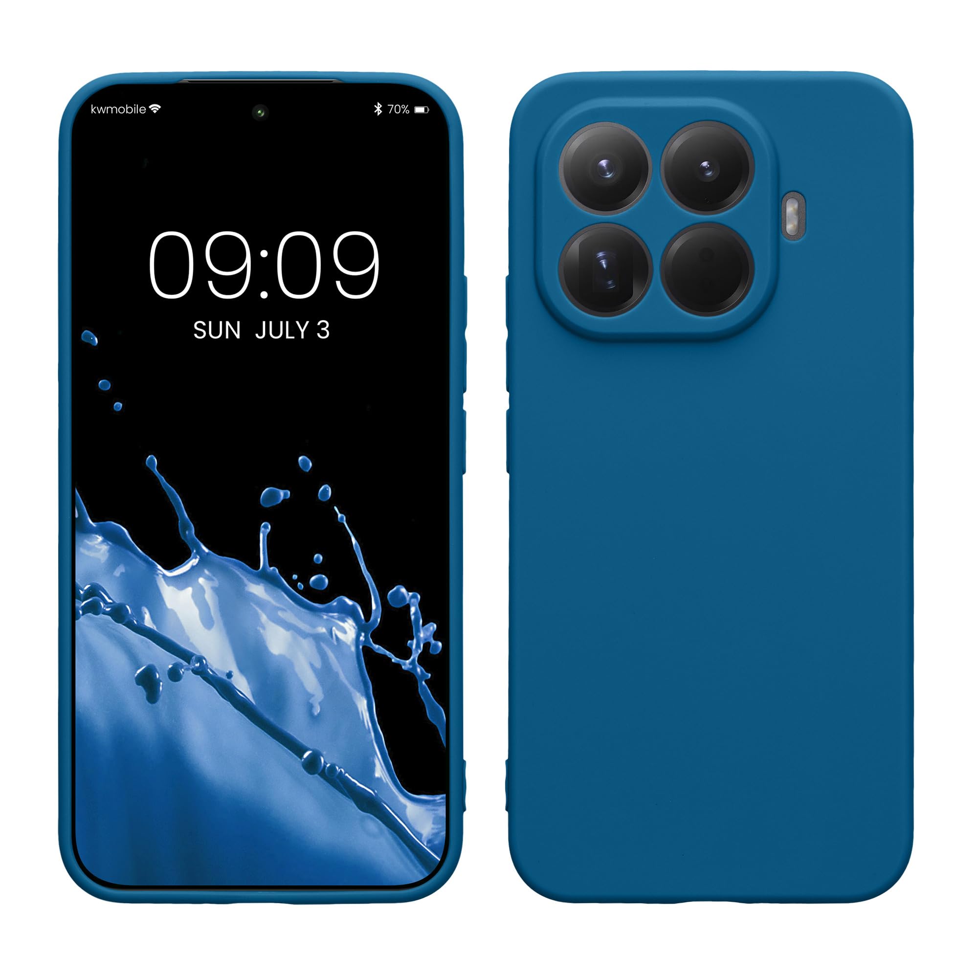 kwmobile Carcasa Compatible con Xiaomi Redmi Note 14 Pro 5G / Poco X7 Funda - Funda Ultrafina de TPU con Bordes elevados - Lavanda Metalizado — view 101