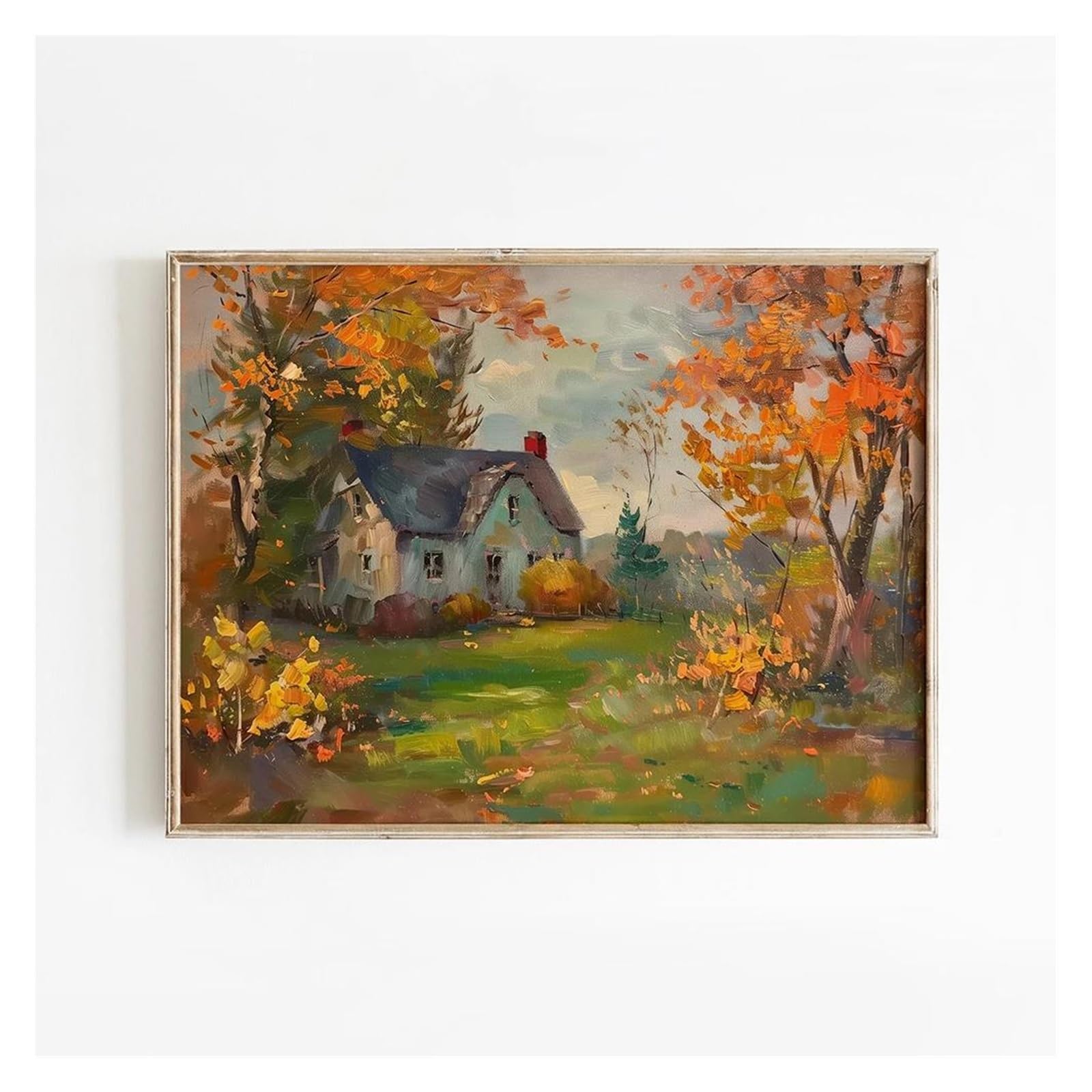 Affiche d'automne sur toile 30x40cm pour raviver un mur blanc et triste