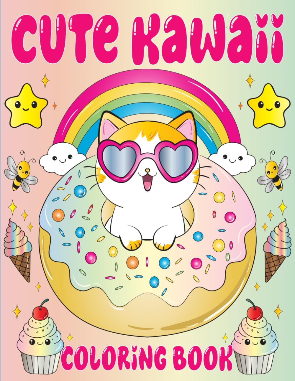 Cute Kawaii Coloring Book: Enjoy 30 Fun and Relaxing Kawaii Doodle Coloring Pages, thoughtfully designed to bring joy and creativity to both kids and adults