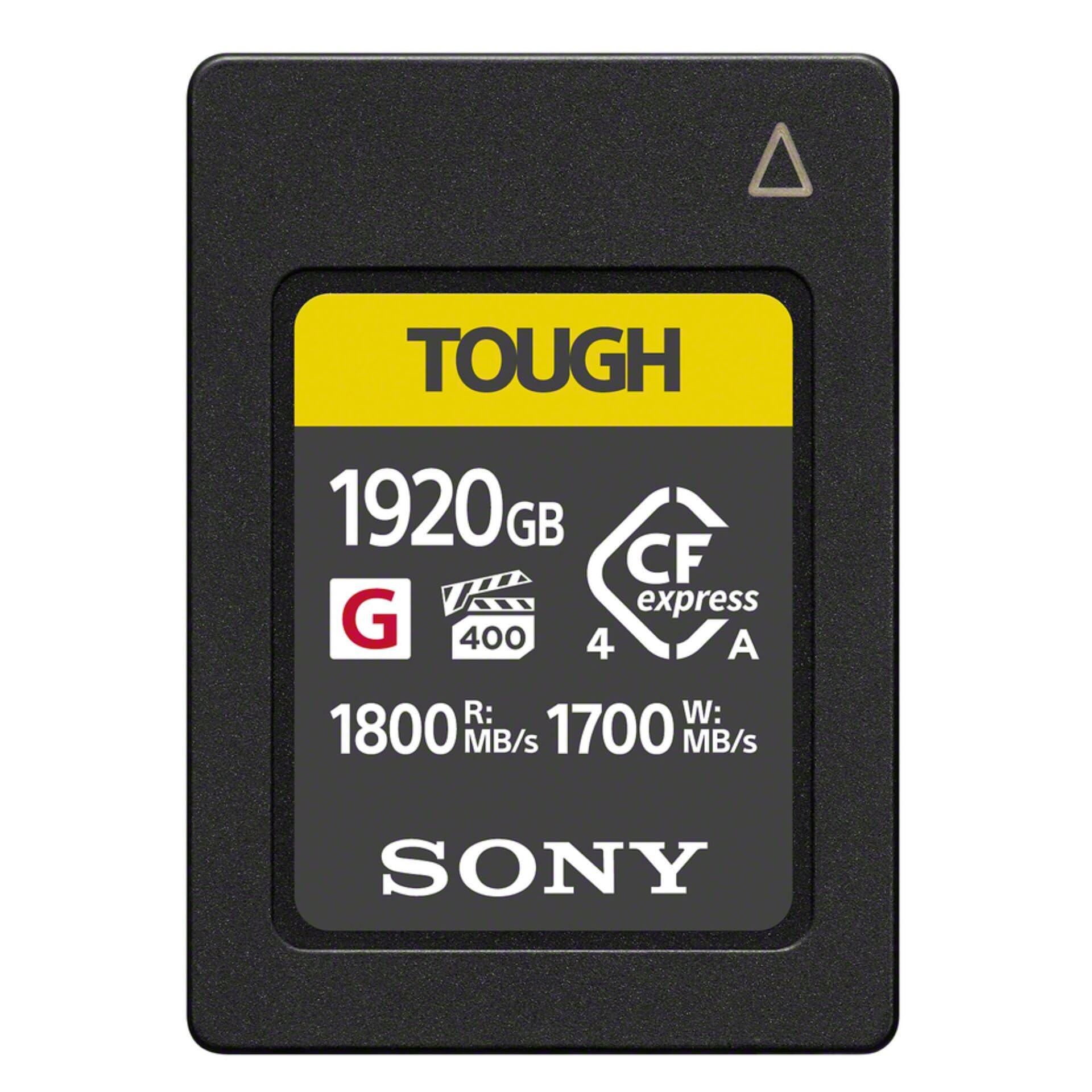 Sony CEA-G Series TOUGH 1920GB CFexpress Type A Memory Card – VPG400 Ultra High Speed (Up to 1800MB/s Read & 1700MB/s Write) – Prof 4K/8K Video, Bend-Proof, Waterproof & Shockproof – CEAG1920T.CE7