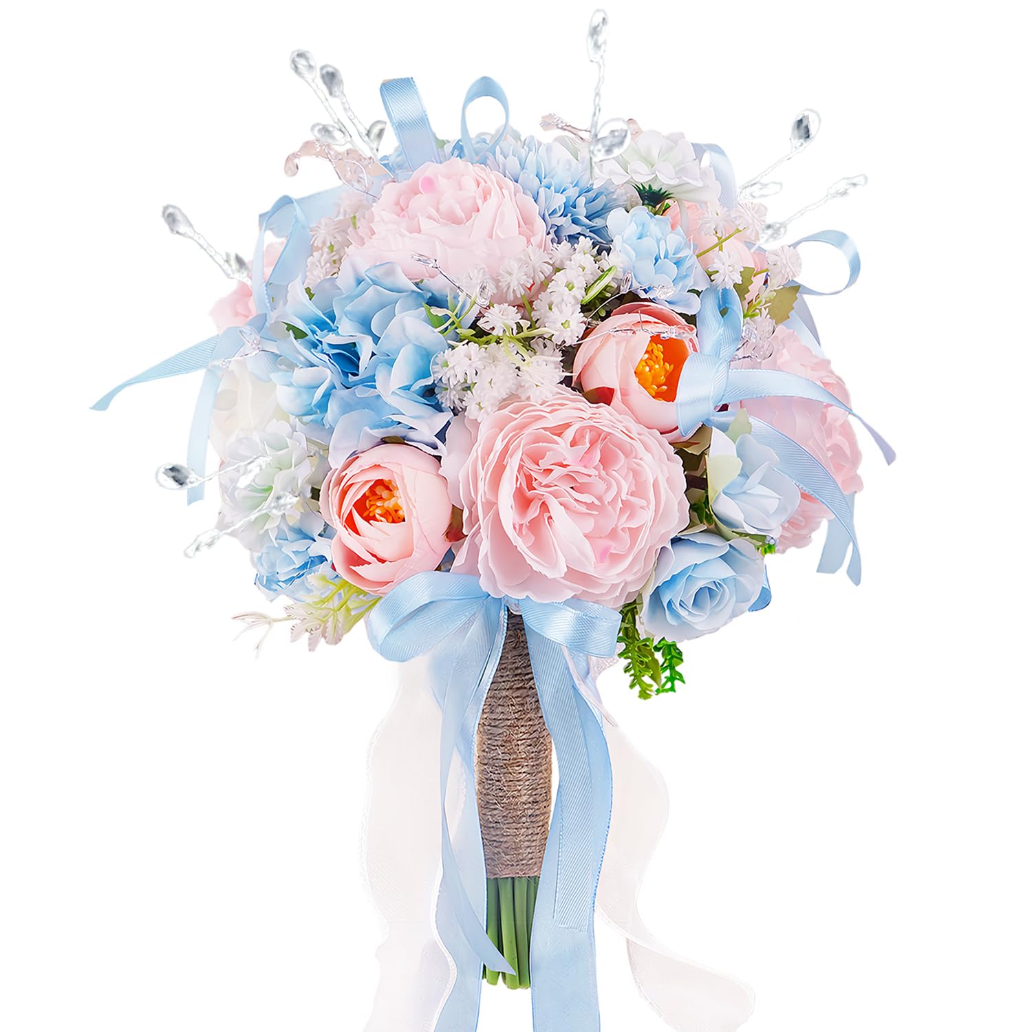 LCiclly Creamy Blue Pink 8.6in Bouquet