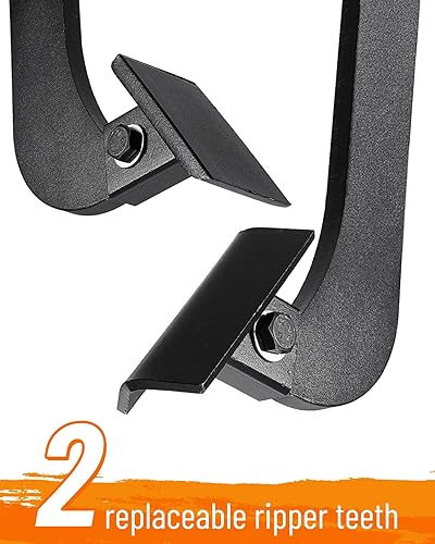 Miniatura 4 de Racewill Destripador montado en el césped para tractor ATVUTV con receptores de 2 pulgadas, arado de subsolador de zanjadora resistente con 2