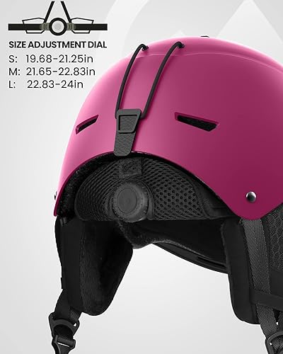 Miniatura 2 de OutdoorMaster Casco de esquí esmeralda  Casco de snowboard ajustable con 13 rejillas de ventilación  Casco de nieve para niños, jóvenes, hombres,