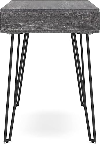 Miniatura 8 de Signature Design by Ashley Strumford - Escritorio pequeño contemporáneo para oficina en casa, color gris carbón