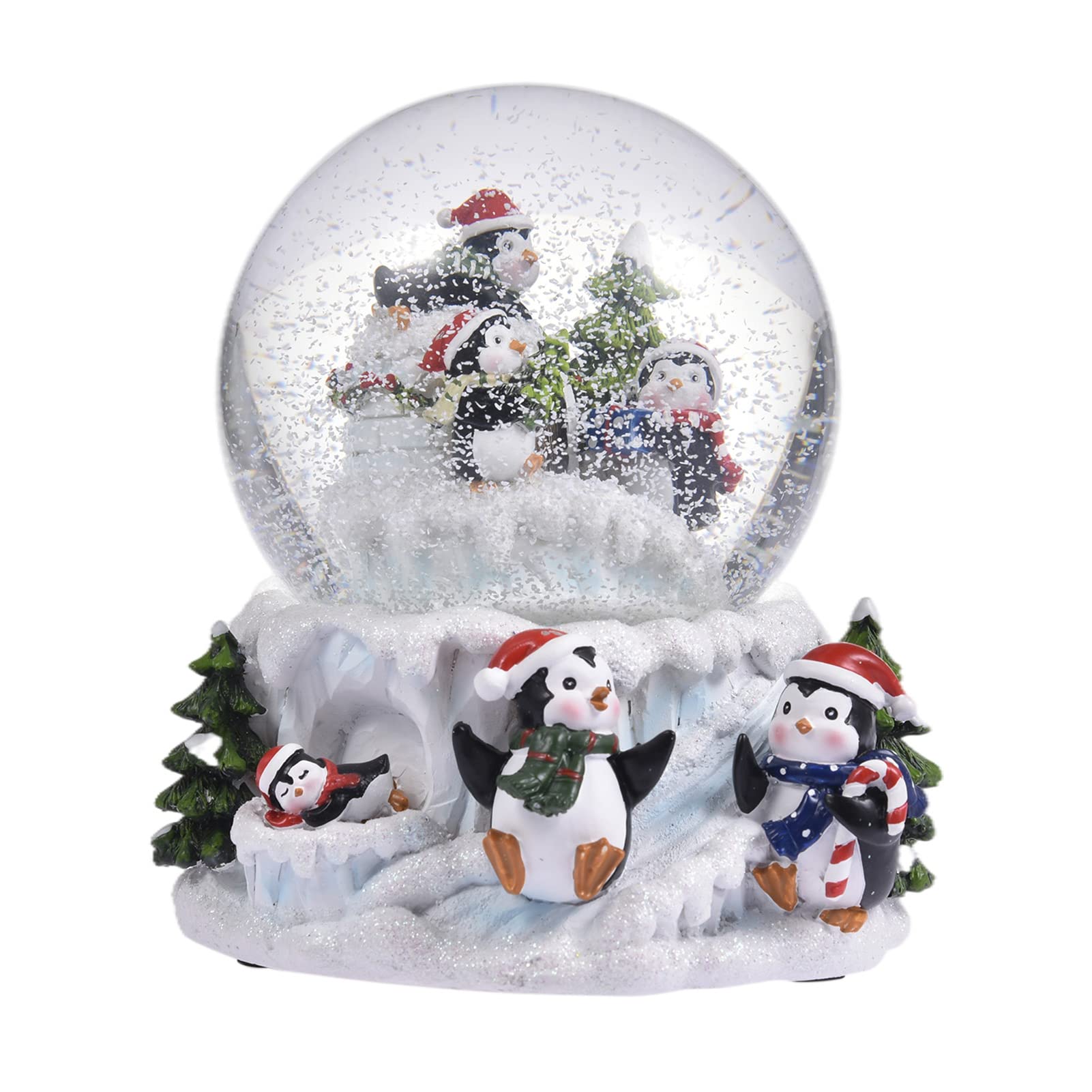 Sollee Boule à Neige Musicale de Noël Pingouin Boule à Neige Musicale de Noël Boules à Neige de Noël Boules à Neige Lumineuses de Noël Cadeaux de fête de Noël