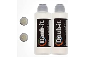 Daub-it Empty Bottles with applicators - 4 oz - Mohair Dauber - 2 Pack