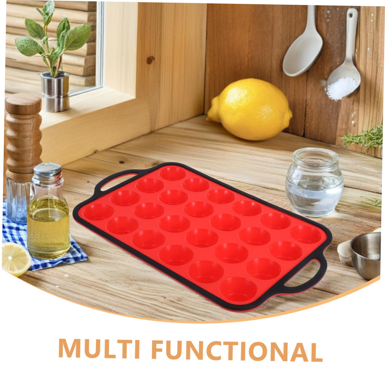 VALICLUD Moule à Muffins Silicone Antiadhésif Compartiments Pour Gâteaux Et Pancakes Réutilisable Et Lavable Pour Cuisine Familiale