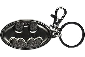 DC Batman Logo Pewter Keyring Silver for All Batman Lovers