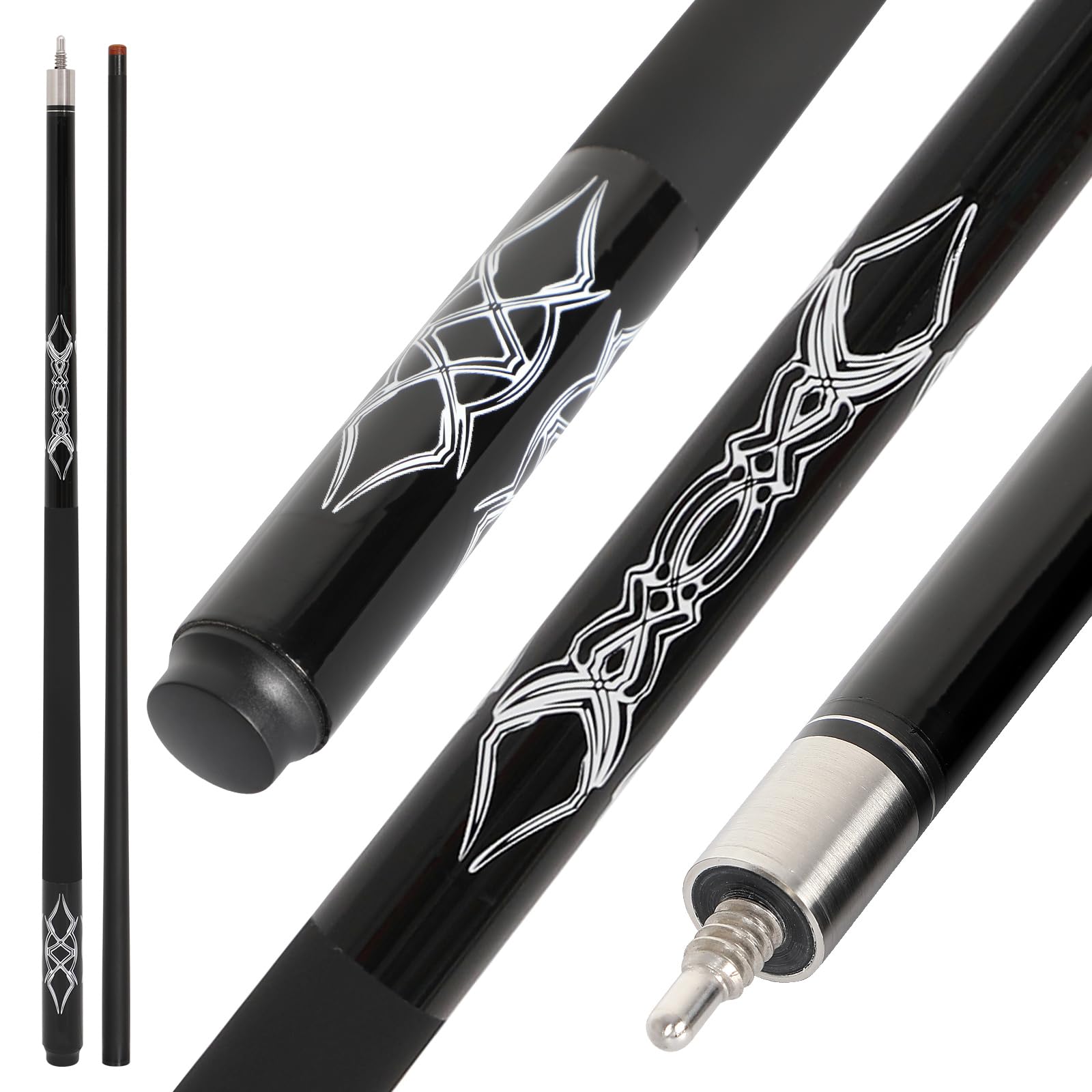 Fiberglass Graphite Composite Billiard Pool Cue Sticks 18oz 19oz 20oz 21oz 58inch