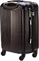 Mala de Viagem de Bordo Abs 10kg Expansiva ANAC 360 Graus com Senha (Preto)