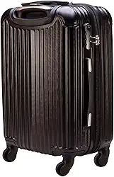 Mala de Viagem de Bordo Abs 10kg Expansiva ANAC 360 Graus com Senha (Preto)