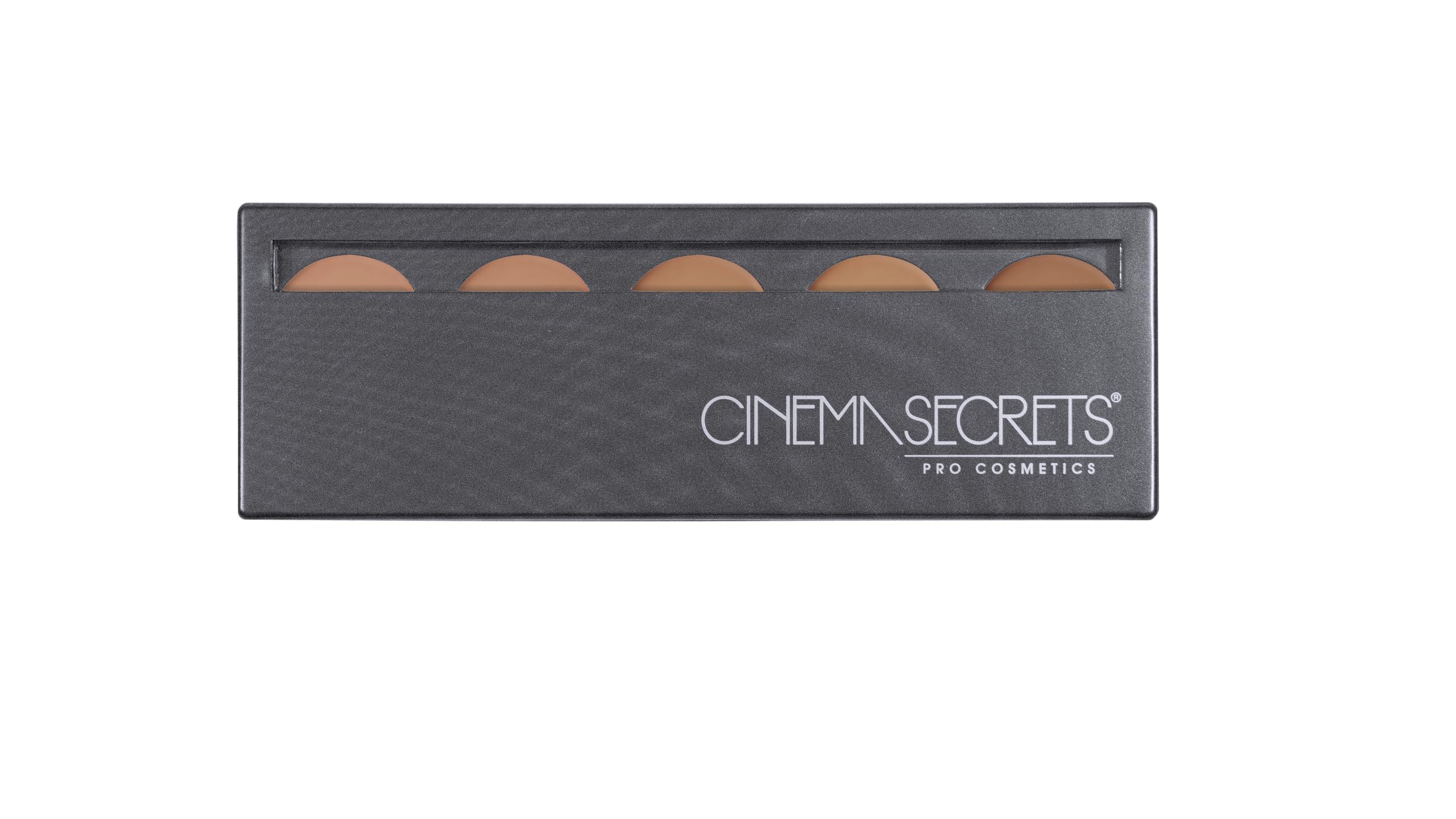Cinema Secrets Ultimate Foundation 5-in1 Palette - Buildable Coverage, Long-Wear Matte Finish, Paraben-Free, Color Correct, Contour & Highlight with Buildable Full Coverage