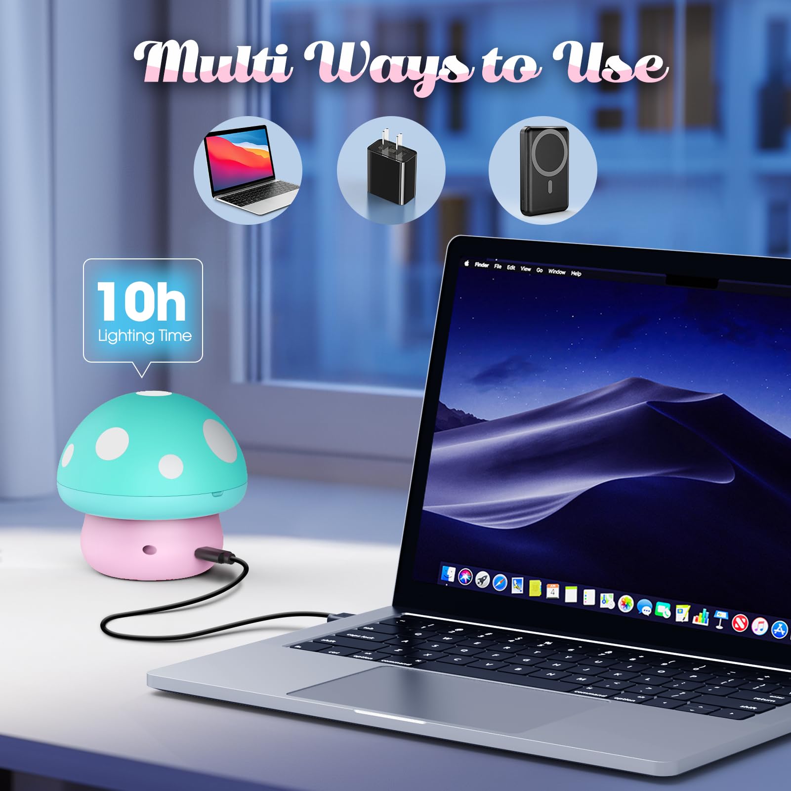 Unicorno Bambina Regalo 2 3 4 5 6 Anni, Fungo Luce Notturna Bambini Proiettore Stelle Unicorni Regalo per Bambino 3 4 5 Anni Lampada Notturna per Bambini Giocattoli Bambini 3-9 Anni Regali Compleanno