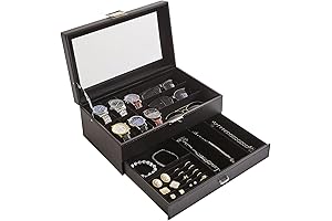 IBUYKE Watch Case for Men with 6 Slots