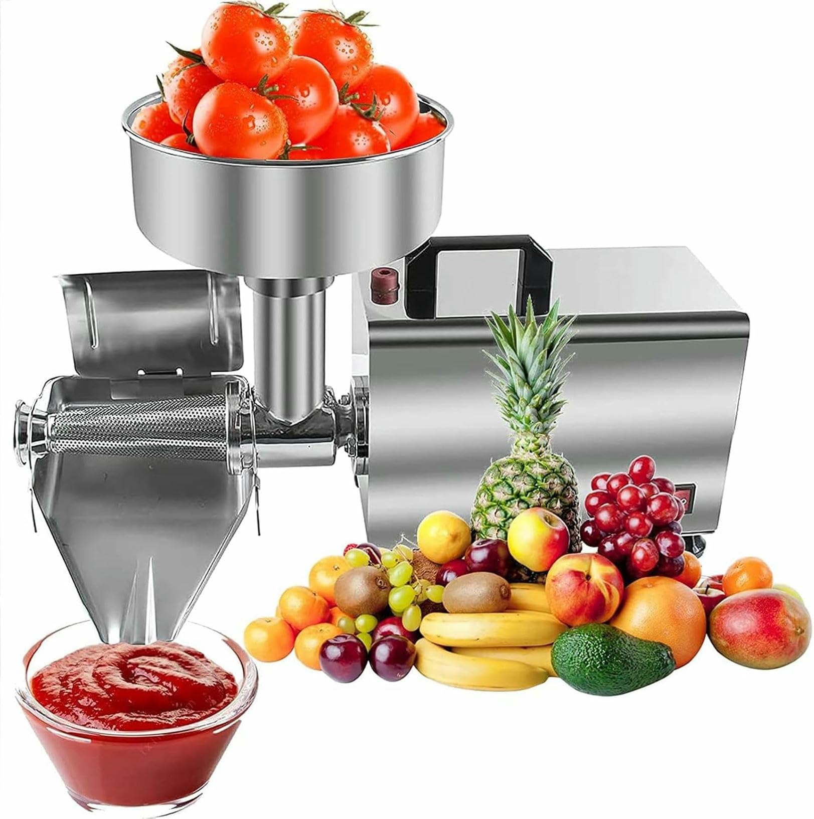Machine électrique de filtre à tomates 450W en acier inoxydable pour coulis