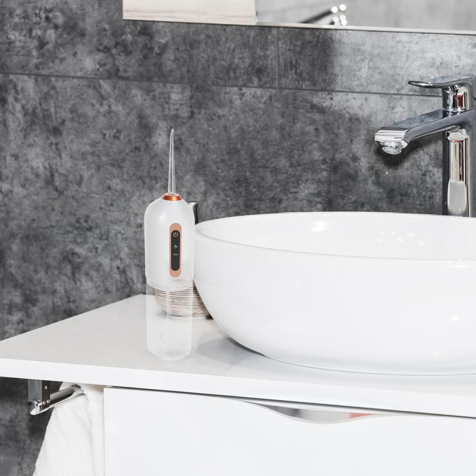 Irrigador Bucal Portátil Recargable Inalámbrico Resistente al Agua Mini Hilo Dental de Agua para Limpieza Dental Uso Casa Viajes Oficina