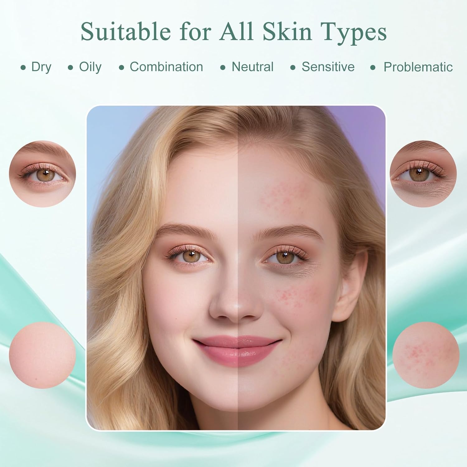 Red Light Therapy for Face, 7 Colors LED Red Light Mask, USB C Rechargeable Mask, Infrared Therapy for Face, Skin Firming & Radiant Glow, Therapy Device Face for Home Working Travel Yoga