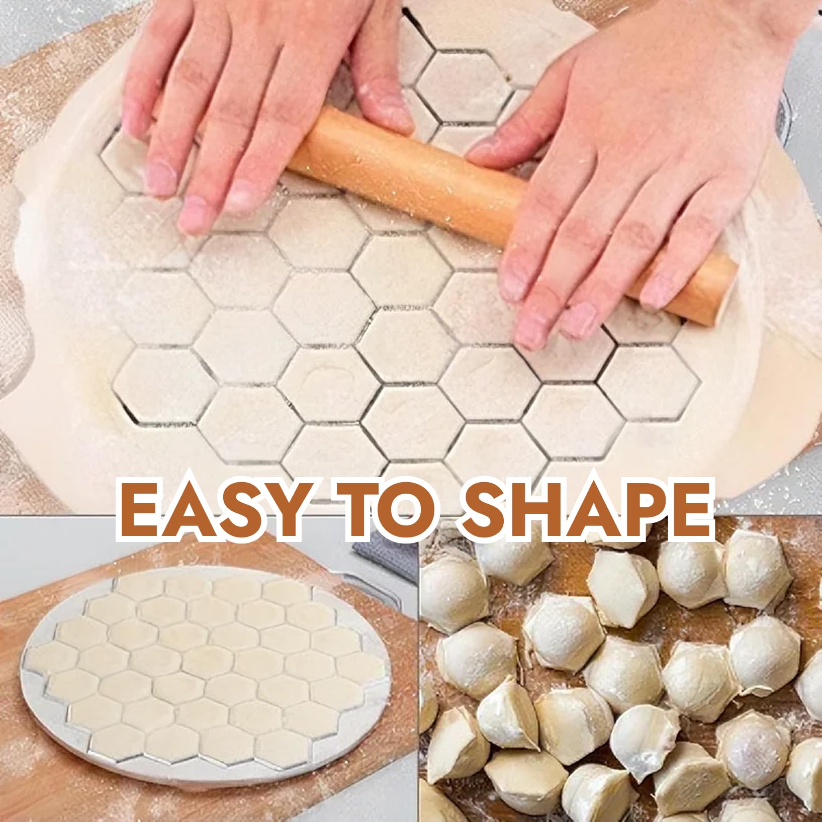 Formina per ravioli Dumpling Maker a 37 fori, per cucina, ristorante, ravioli Facile da Usare e Pulire, Strumento Multifunzionale per Gnocchi, Torte, Wonton e Adesivi di Frutta