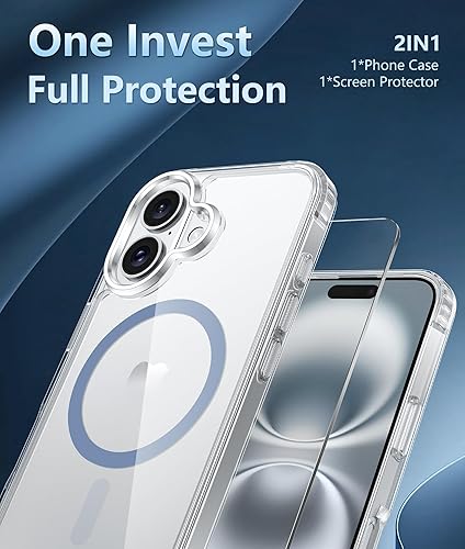 Miniatura 642 de Fntcase Funda para iPhone 15 Plus y 14 Plus de 6.7 pulgadas, magnética, a prueba de golpes de grado militar, antiamarilleo, delgada, protectora