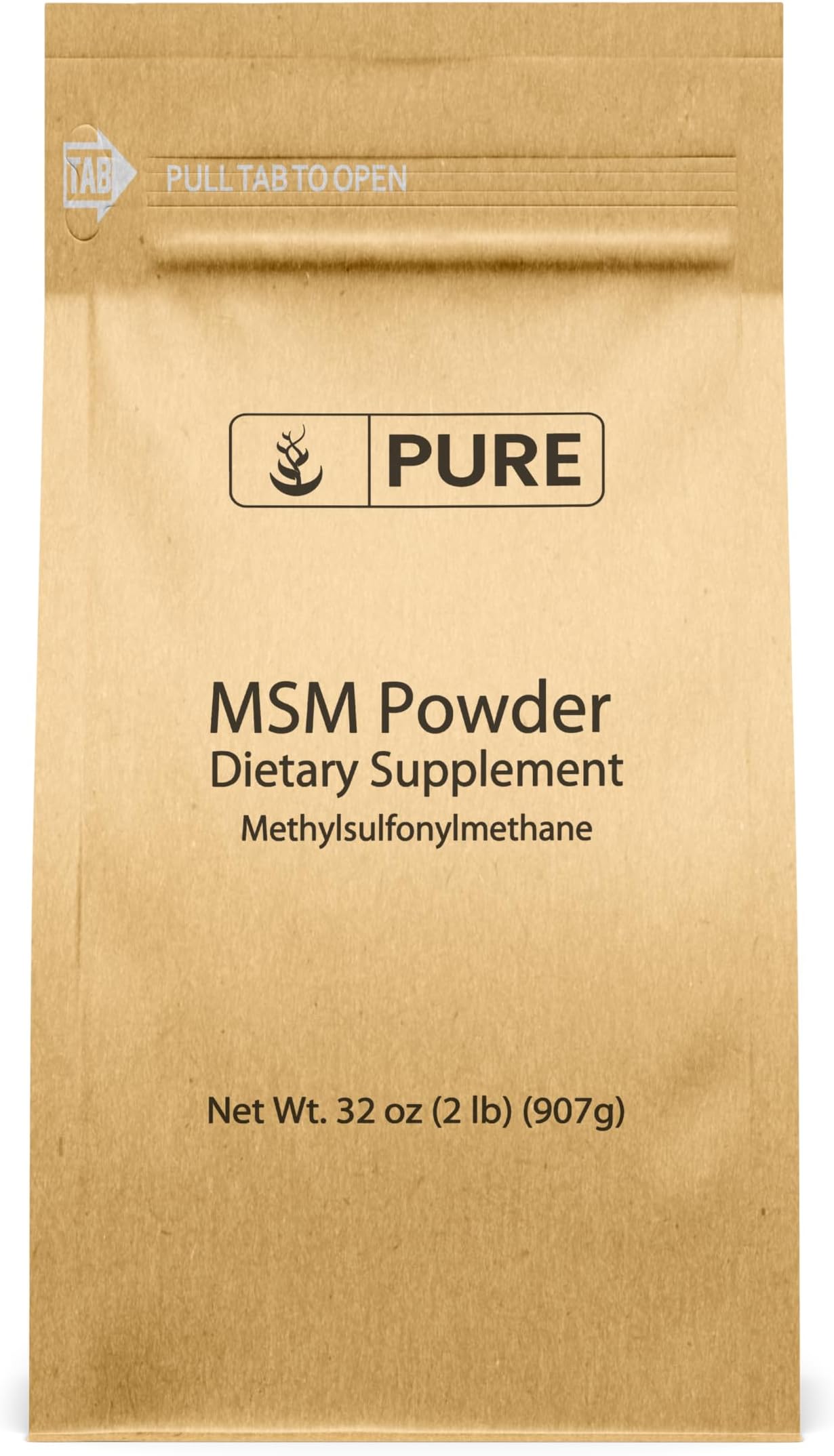 PURE ORIGINAL INGREDIENTS Methylsulfonylmethane MSM Powder (2 lbs), 100% Joint & Connective Tissue Health, Respiratory & Digestive Support*