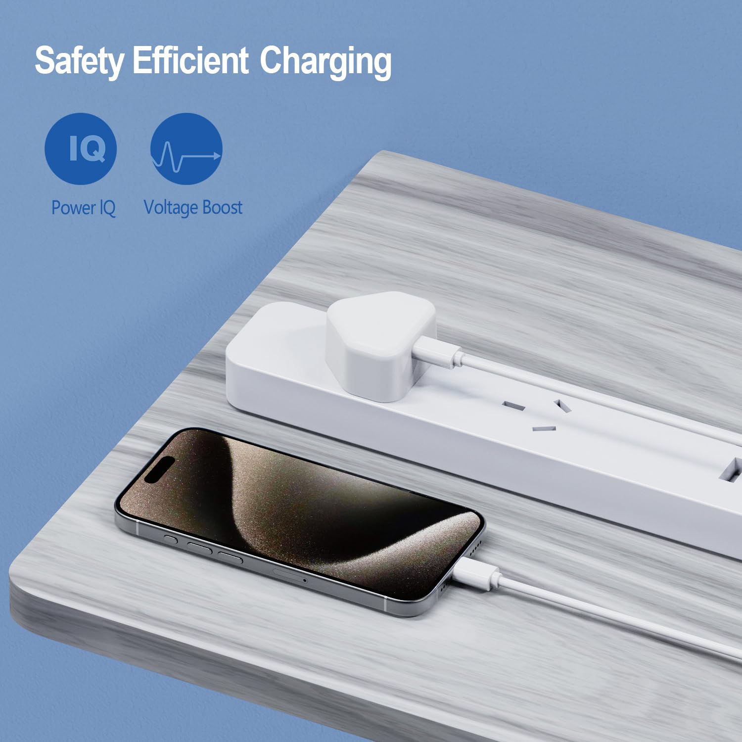 USB Plug UK,USB Charger Plug Adaptor UK 2Pack Phone Plugs with USB Port Compact 3 Pin Single Way Mains Charge Head 5W 5V 1AMP Socket Charging for iPhone 13 12 11 SE XS XR X 8 7 6 5 iPad Watch Airpods — view 5