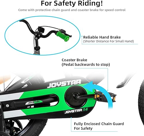 Miniatura 3 de JOYSTAR New Berry - Bicicleta infantil para niños y niñas de 3 a 12 años, bicicletas para niños de 12, 14, 16 pulgadas, con ruedas de entrenamiento,