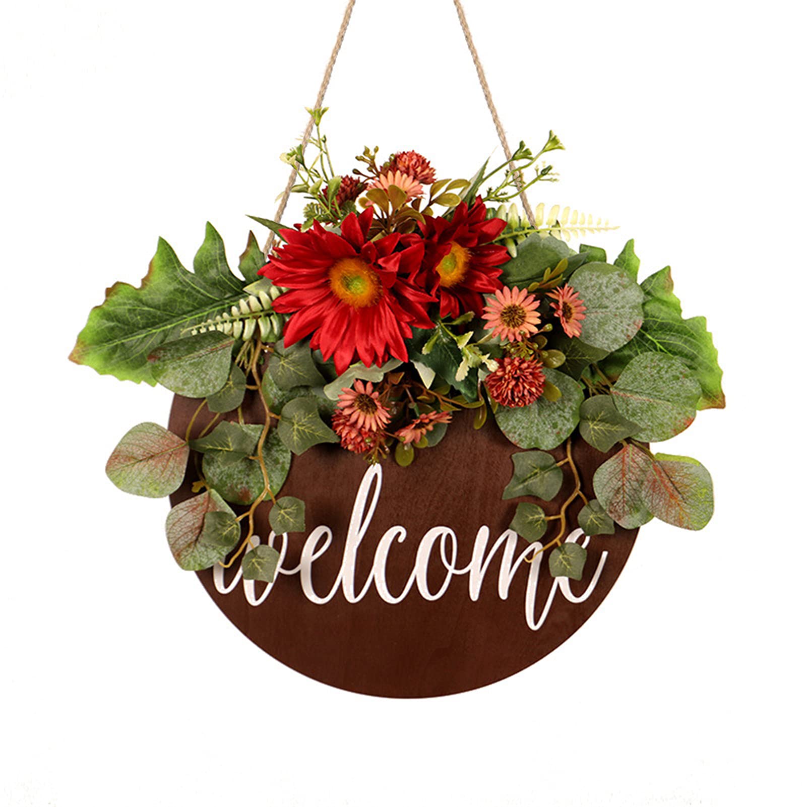 Amazon.co.jp: HooAMI リース 30cm 玄関リース Welcome ドアチャーム  