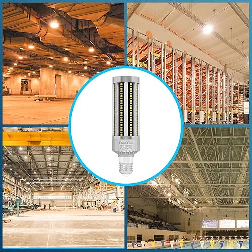 Miniatura 7 de Bombilla LED de maíz de 35 W, equivalente a 400 vatios, súper brillante, 4965 lúmenes, 3000 K, lámpara blanca cálida, bombillas E26, adaptador de