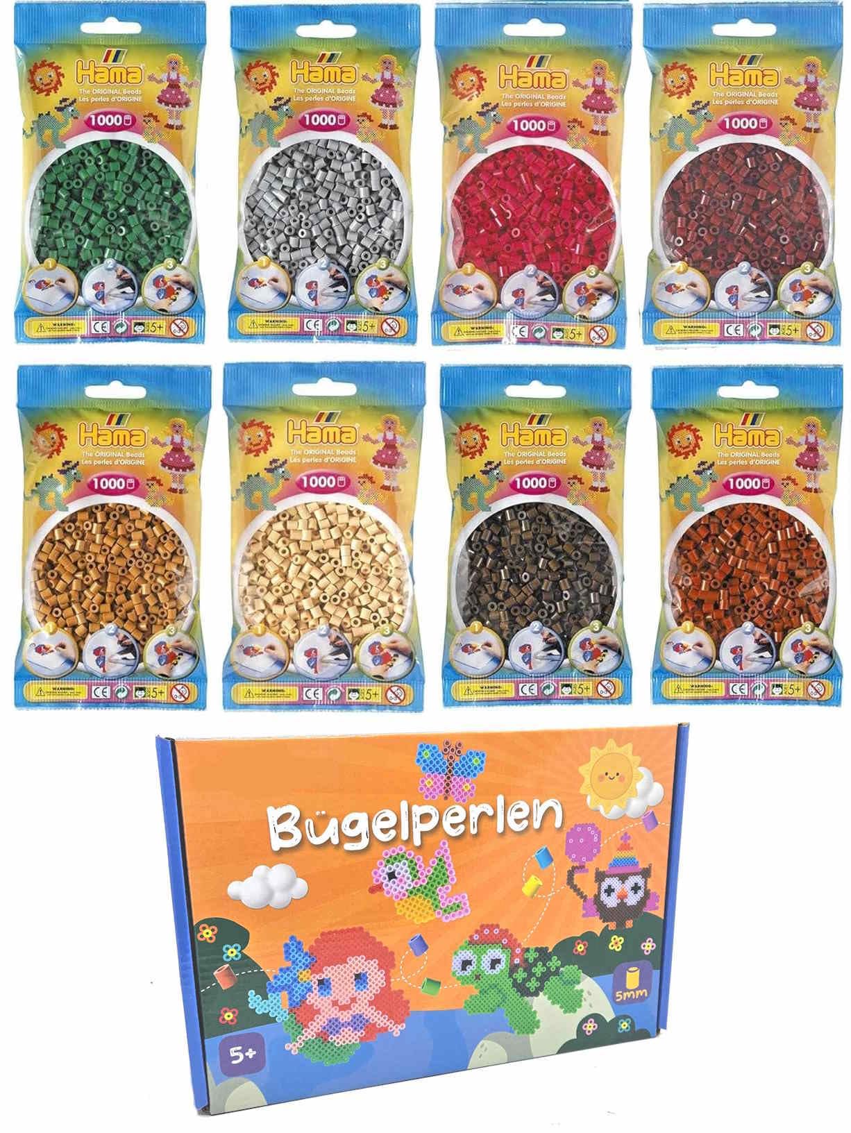 Perles à repasser Hama midi 5mm : perles thermocollantes en plastique pour mosaïque ronde