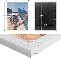 Vista 88 de Dark Brown 12x18 Frame Set of 3 - Rustic Woodgrain 12 x 18 Poster Frame with Plexiglass for Wall Gallery Display, 12x18 Picture Frame for Puzzles