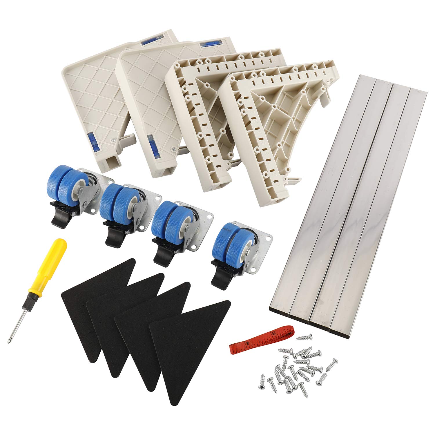 Artilife Multi-Functional Furniture Dolly Roller Base Adjustable Removable Base Refrigerator Stand for Washing Machine Refrigerator and Dryer