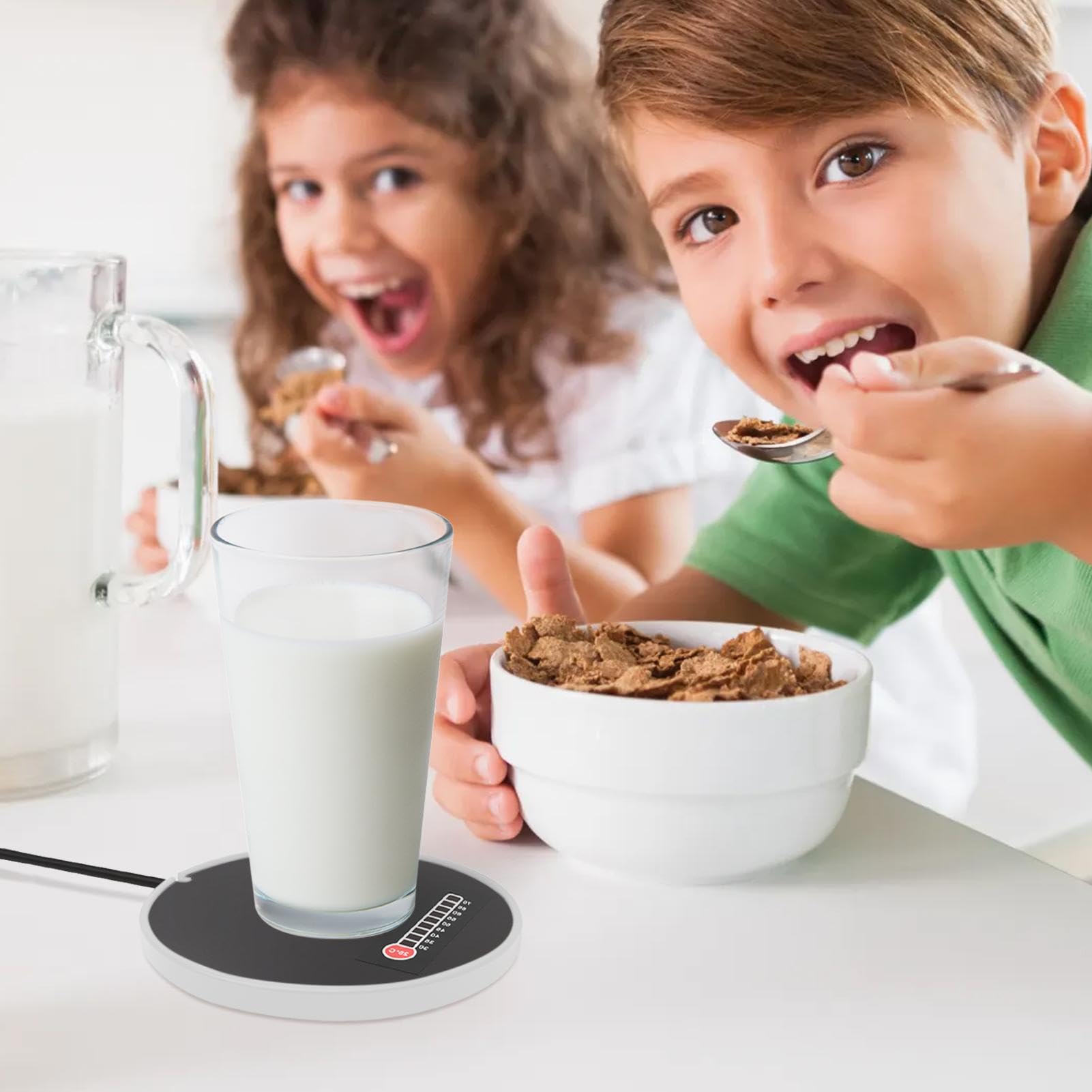 Scaldabagni da caffè per scrivania, riscaldatore per bevande, riscaldatore per tazza di caffè, riscaldatore intelligente per tè al latte, scalda tazza per caffè, bevanda, tè