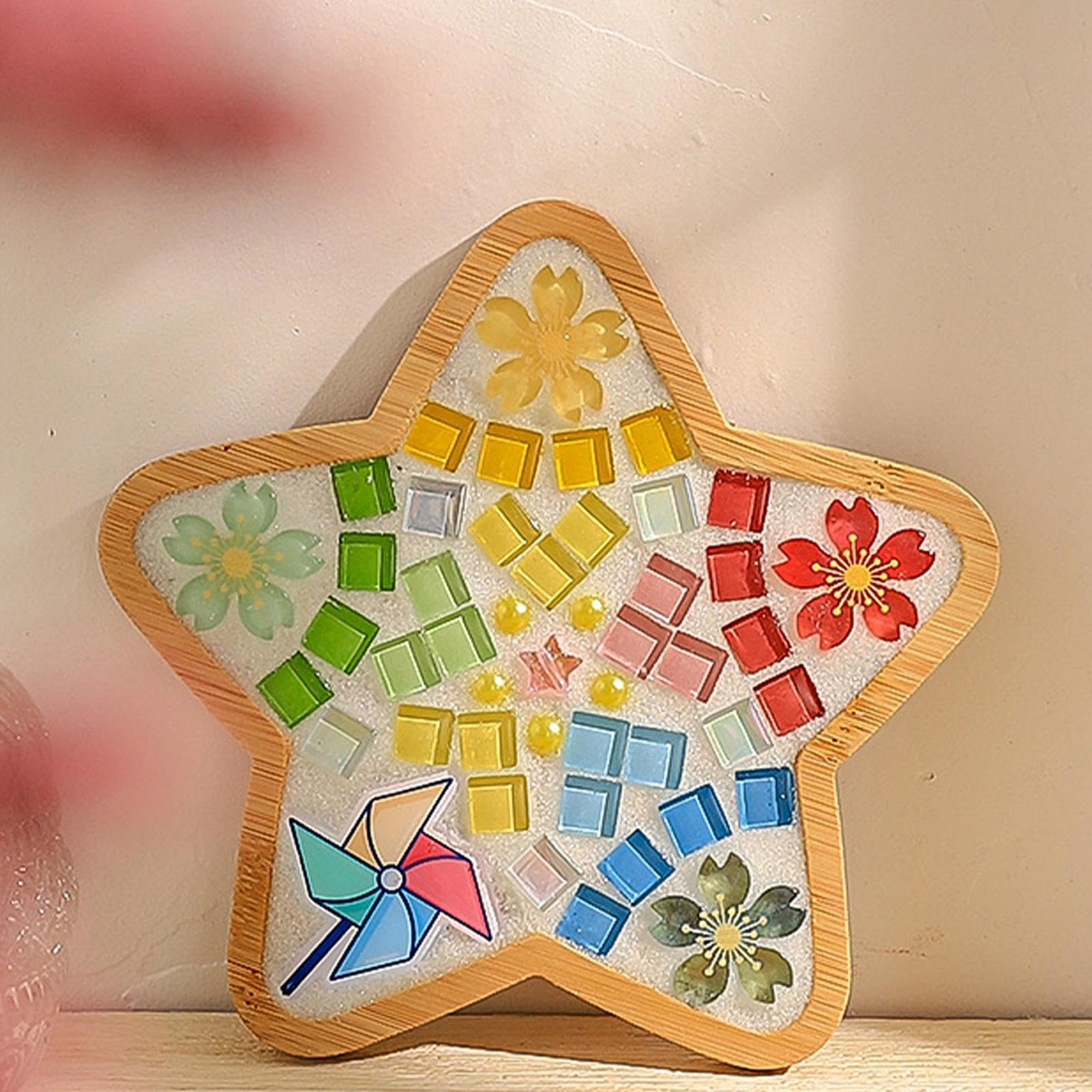 Teselas de Mosaico de Vidrio para Manualidades 1.100 Piezas de Suministros