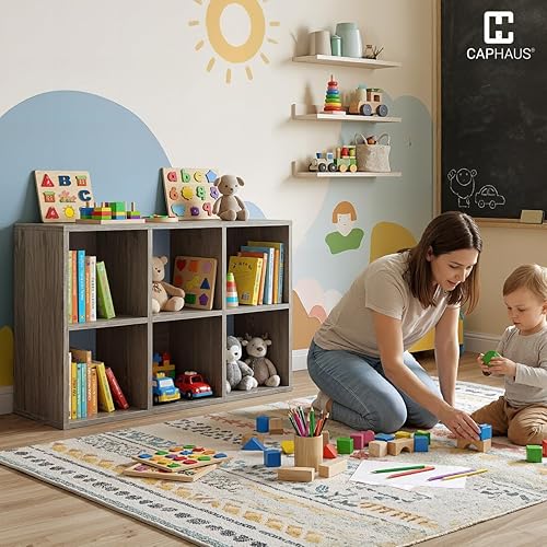 Miniatura 16 de Fencer Wire Estante organizador de almacenamiento de cubos de 11 pulgadas con parte posterior, con borde exterior, divisor de estantes de gris