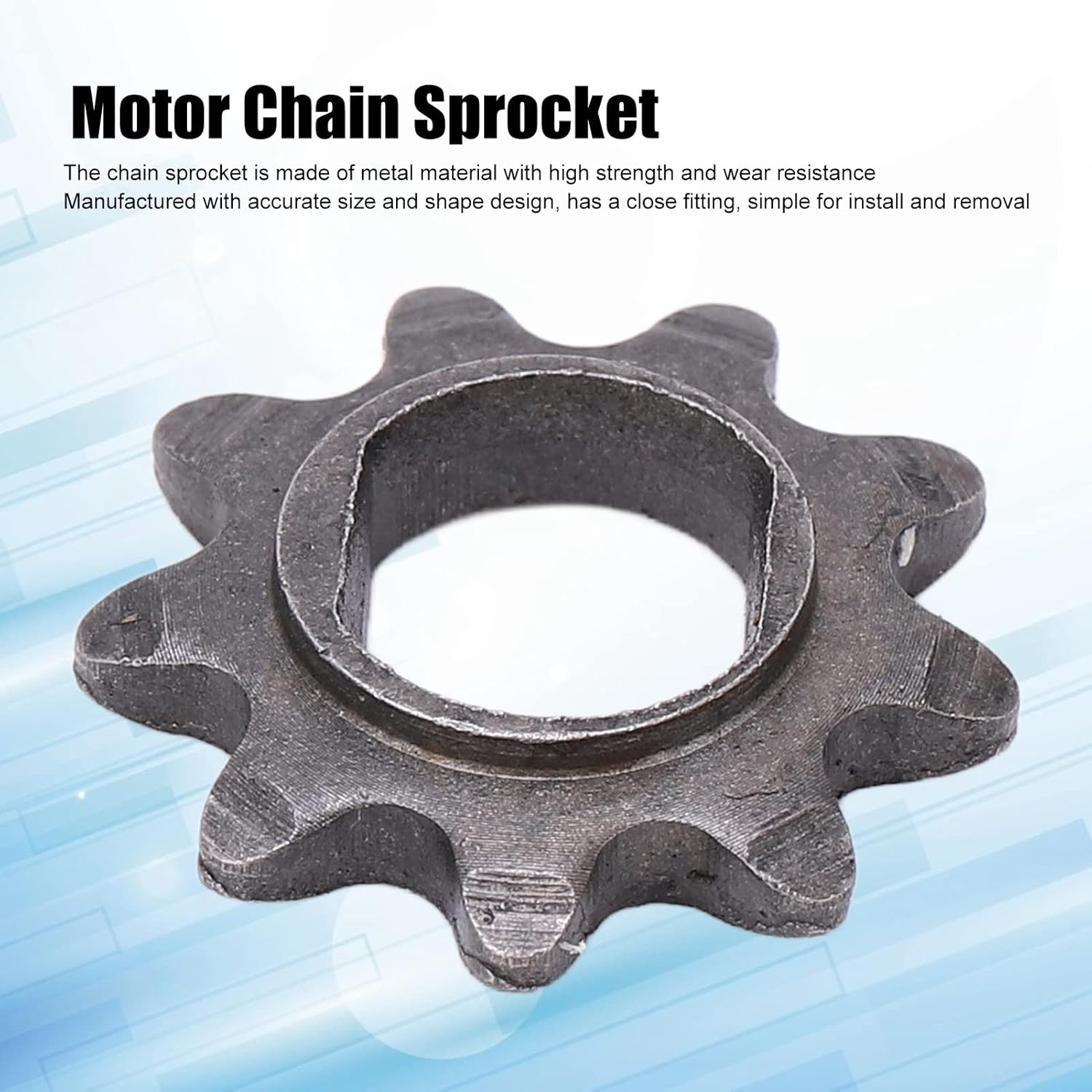 Alomejor Motor Sprocket, H Shaped 9T Chain Sprocket 25H for DIY Enthusiasts Motorcycle Mechanics MY1020 Engine Repairs