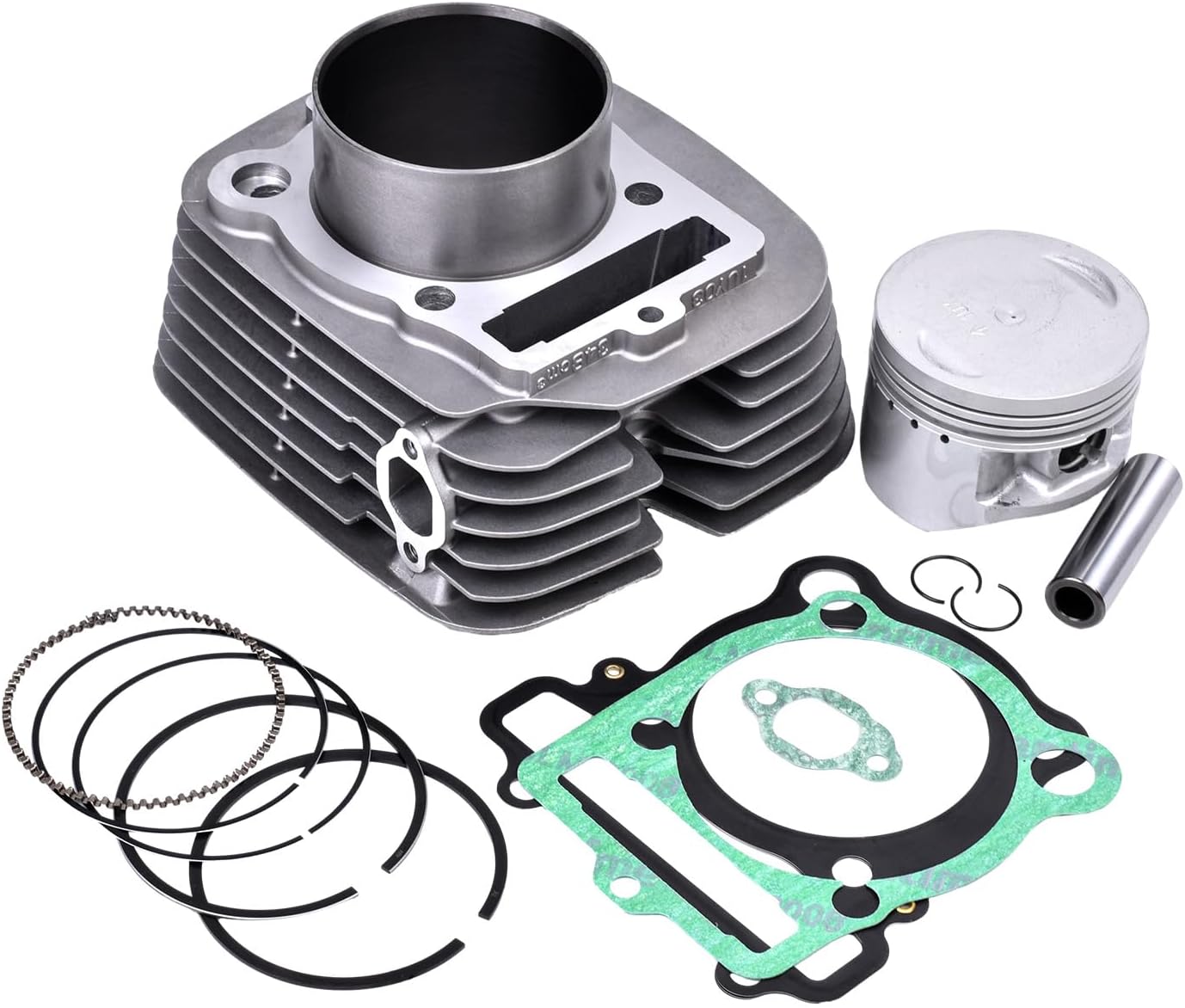 83mm Cylinder Head Piston Set with Gaskets for Yamaha YFM350 for Warrior 350 for Raptor 350 for Grizzly 350 for Big Bear 350 for Bruin 350, Top End Rebuild Kit Replace 5YT-11310-00