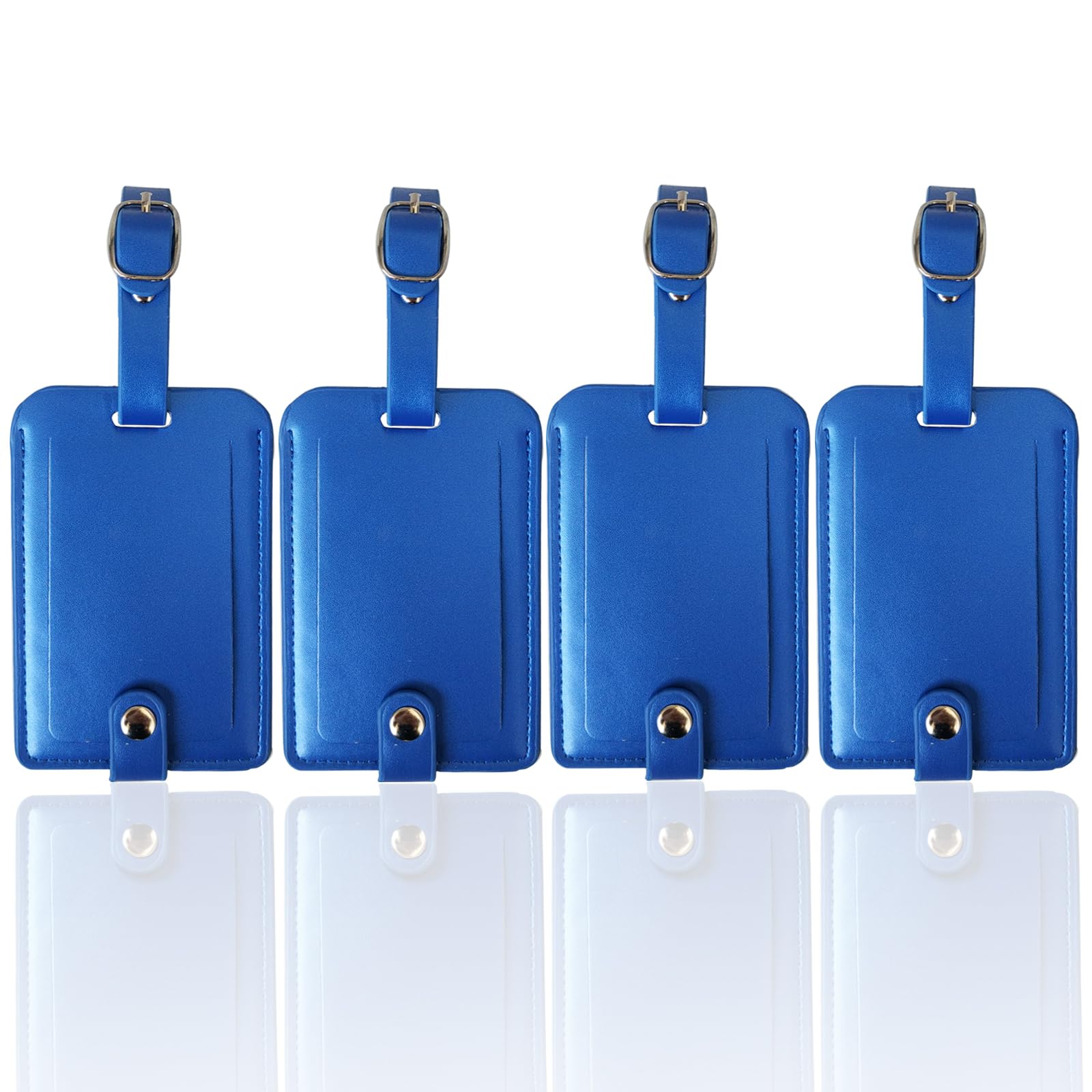 Kofferanhänger Gepäckanhänger Reise Koffer Tags Geeignet für Reisender Geschäftsmann 4 Stück blau