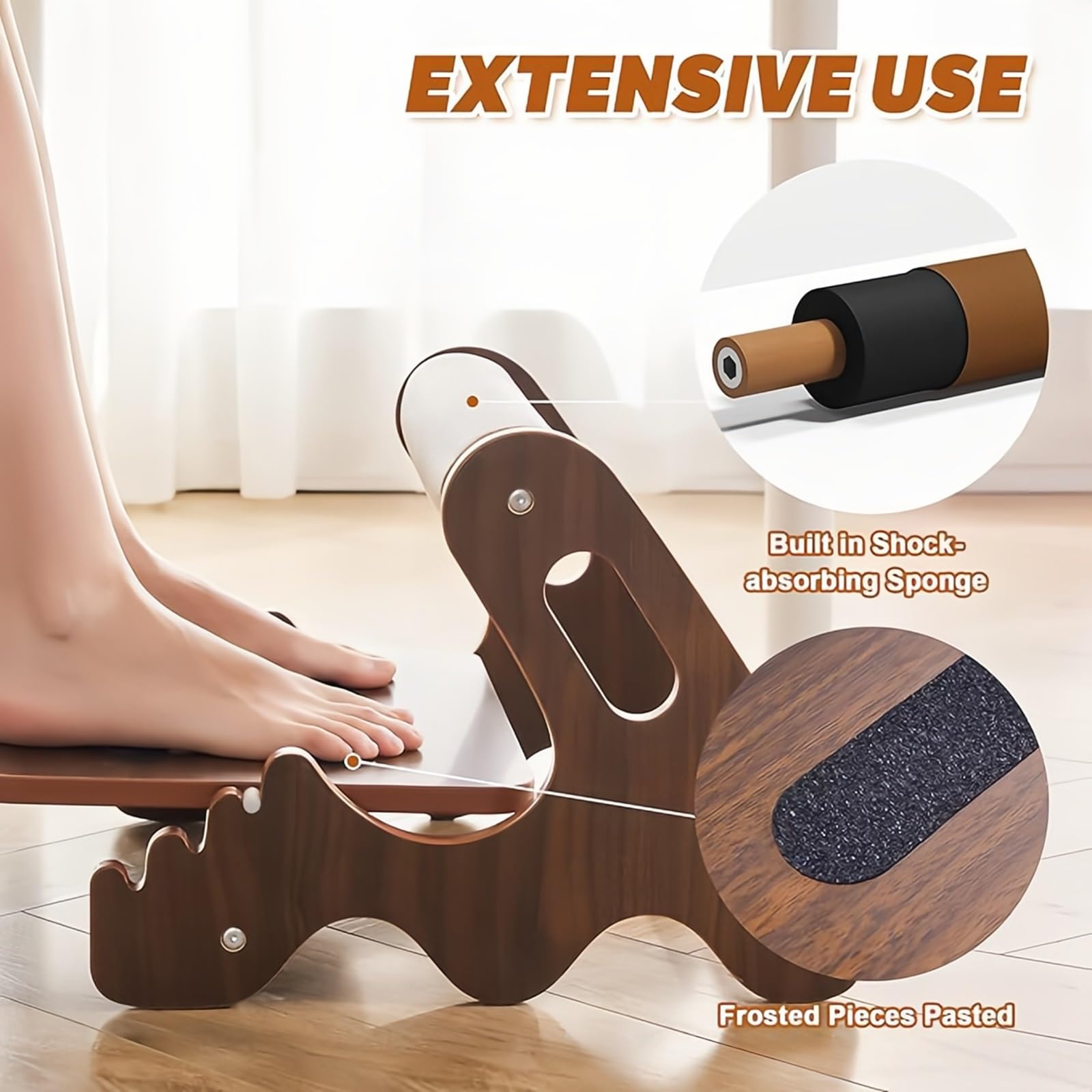 Poggiapiedi Legno Regolabile Sotto Scrivania, Sgabello Inclinato 3 Livelli | Supporto Piedi Scrivania,Piattaforma Inclinabile Piedi,Supporto Piedi Lavoro Casa,Ripiano Ergonomico Piedi