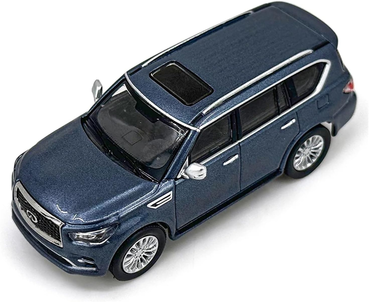 1/64 for Infiniti QX80 2020 Diecast Static Car Model Fans Collection Display Decoration(White,with Box)