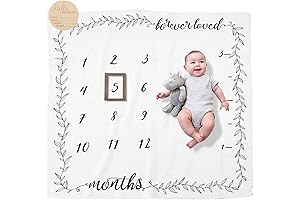 Milestone Mat Baby Monthly Growth Blanket