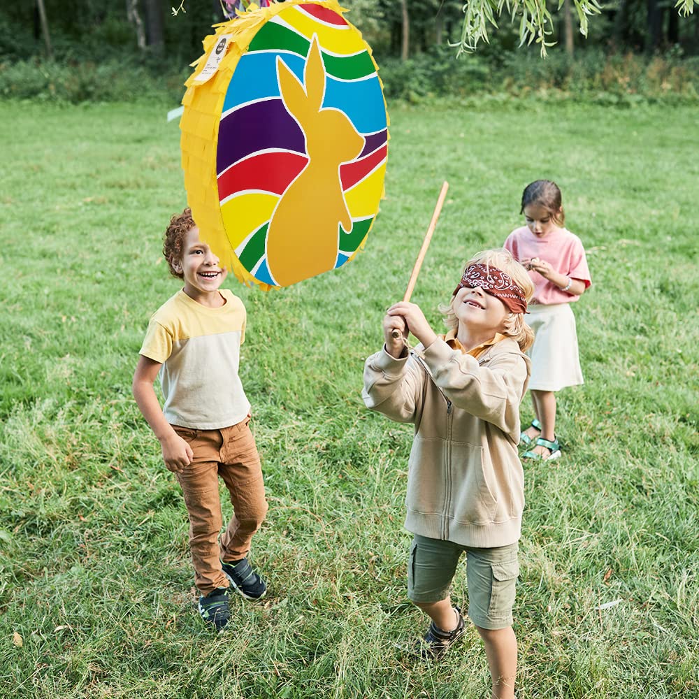 Piñata Poussin Pâques Avec Bâton & Bandeau – Décoration Fête Enfants Anniversaire Printemps